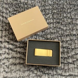 David Yurman Elegant Gold Money Clip